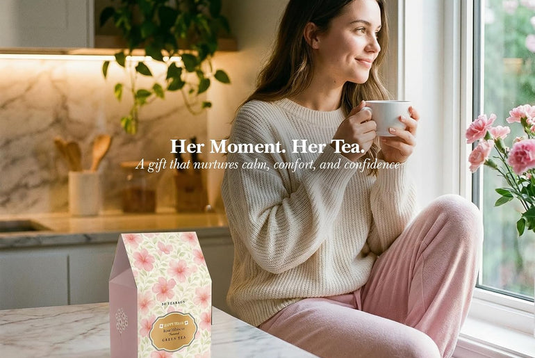 Happy Tea Company Rosehip Hibiscus Flavored Green Tea