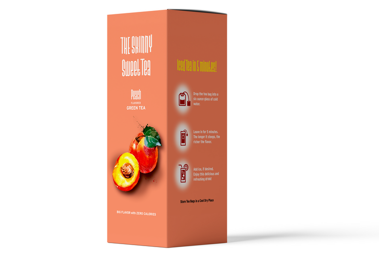 The Skinny Sweet Tea - Peach Flavoured Cold Brew Green Tea