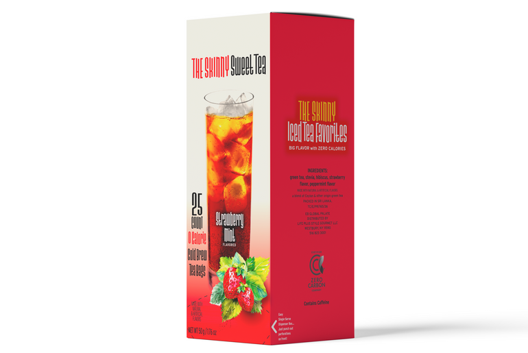 The Skinny Sweet Tea - Strawberry Mint Flavoured Cold Brew Green Tea