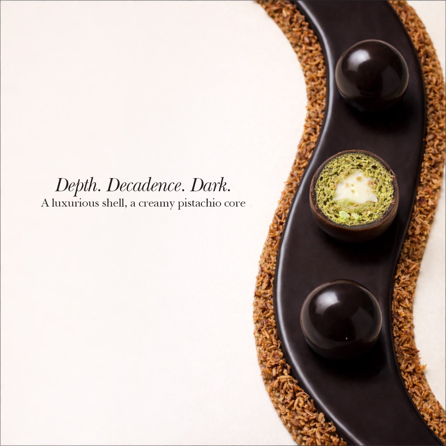 Bind Dubai Pistachio Kunafa Dark Chocolate Balls