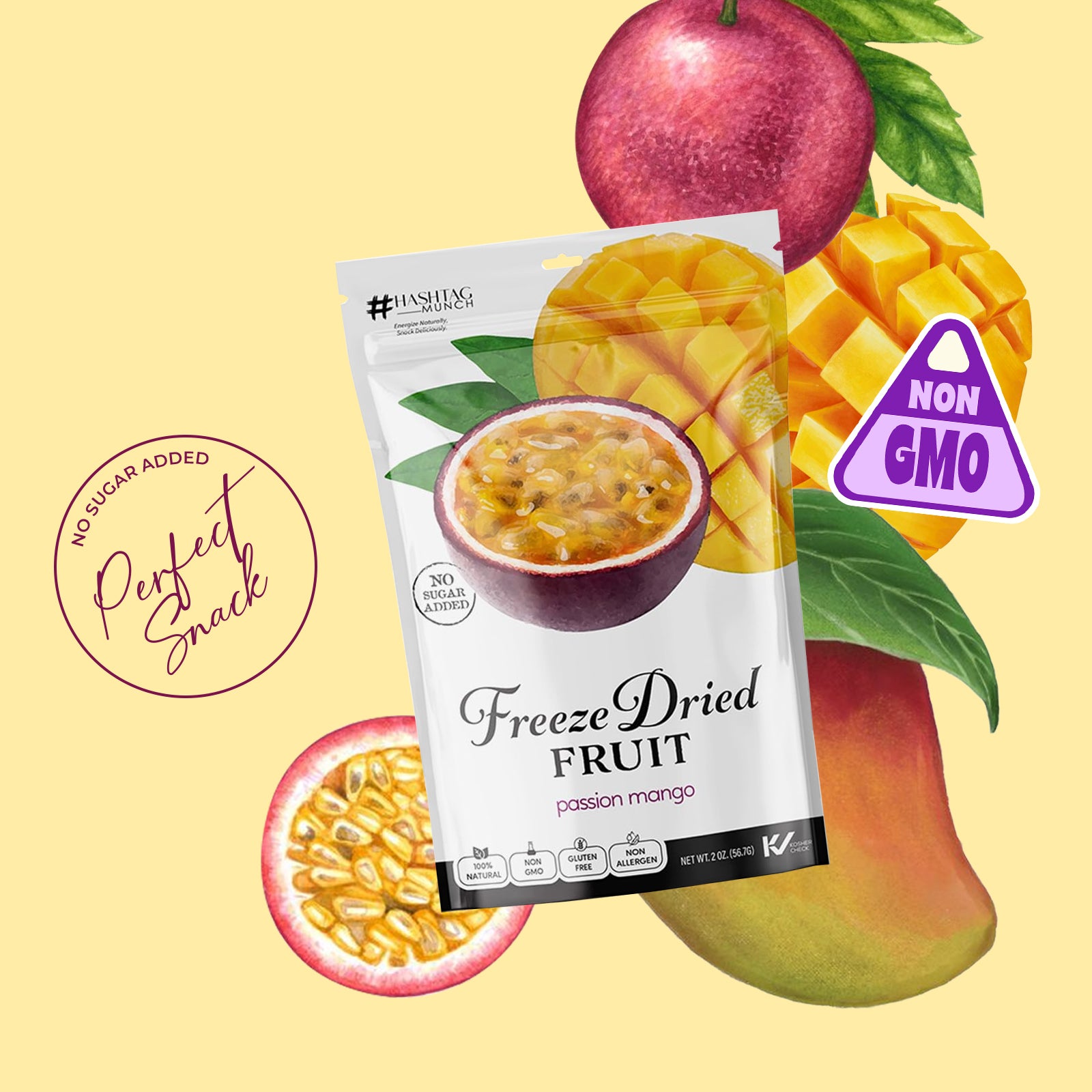 Freeze Dried Passion Mango - No Sugar Added – Life plus style gourmet
