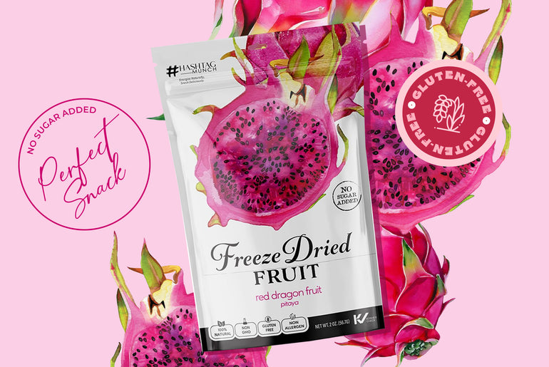 Freeze Dried Red Dragon Fruit - No Sugar Added