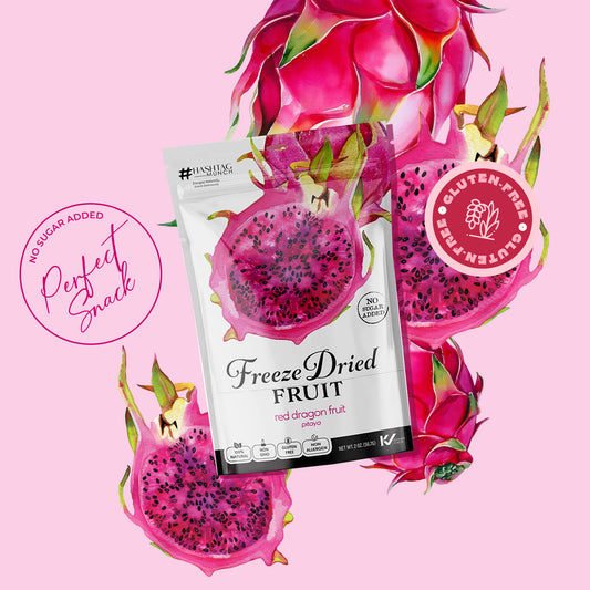Freeze Dried Red Dragon Fruit - No Sugar Added