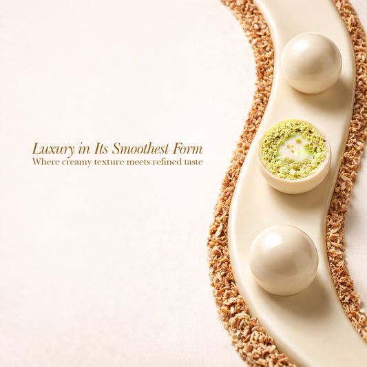 Bind Dubai Pistachio Kunafa White Chocolate Balls