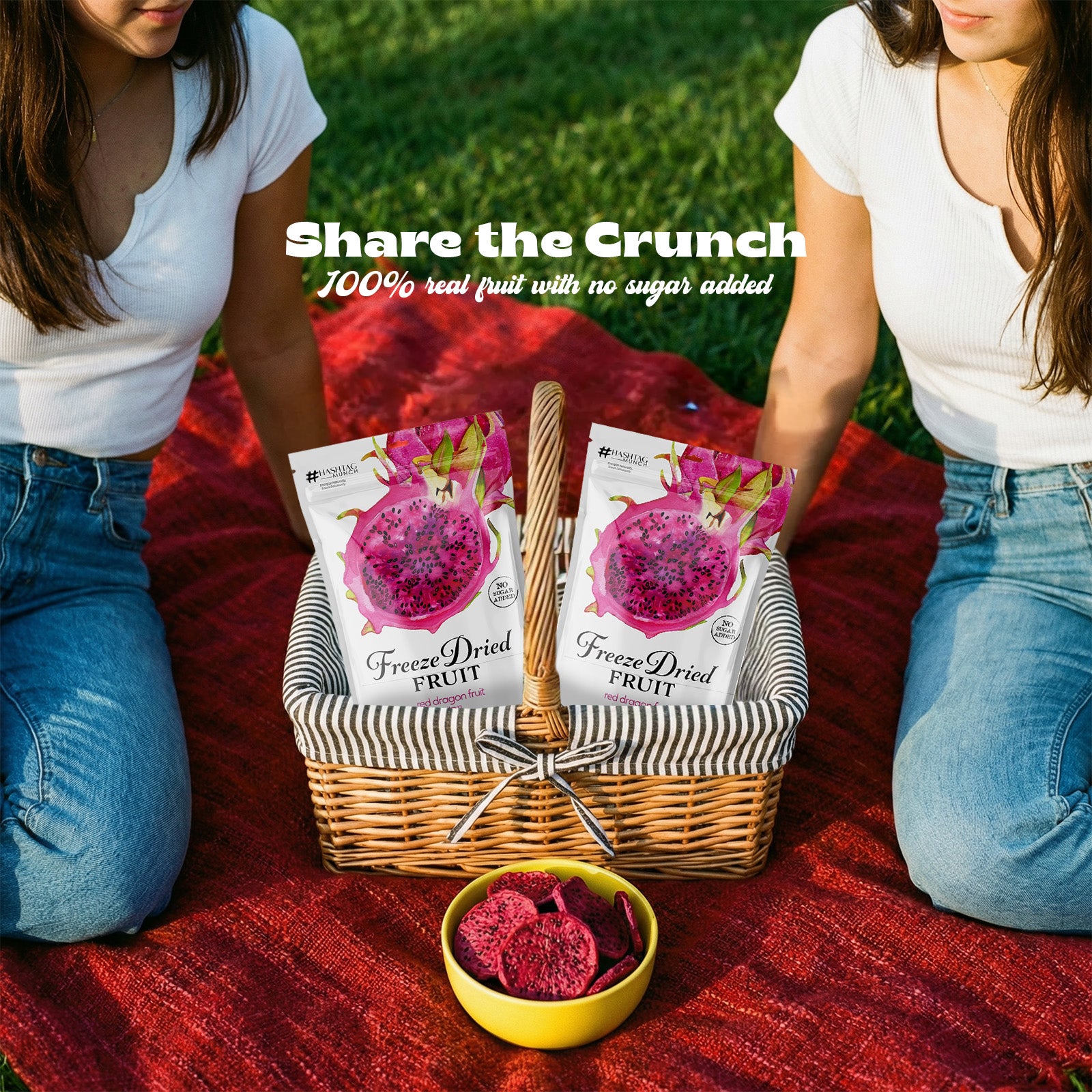 Freeze Dried Red Dragon Fruit - No Sugar Added