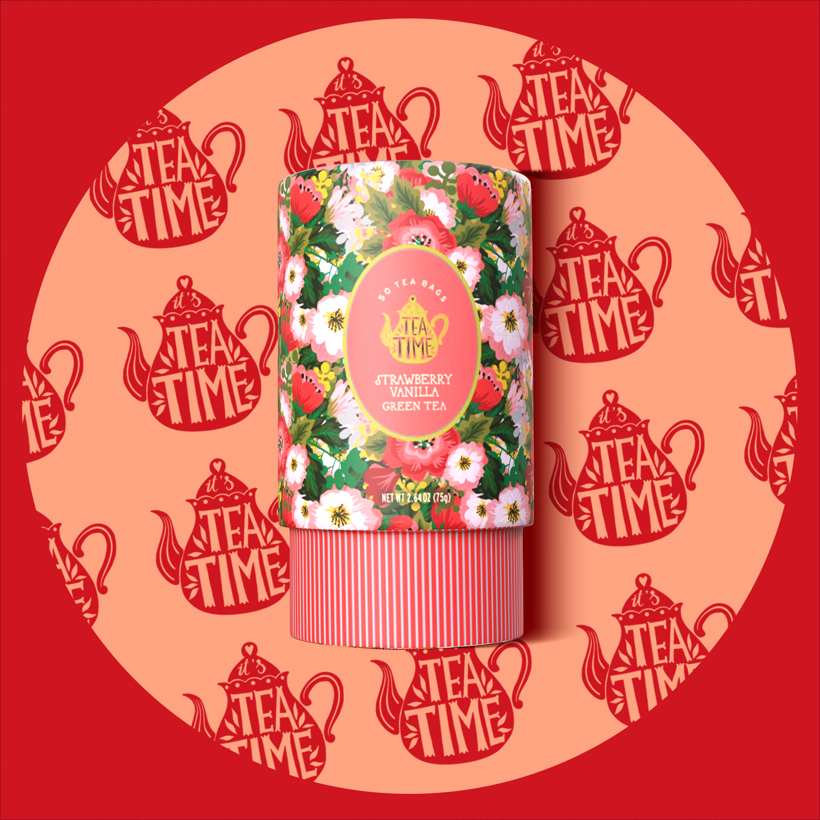 TEA TIME - Strawberry Vanilla Green Tea