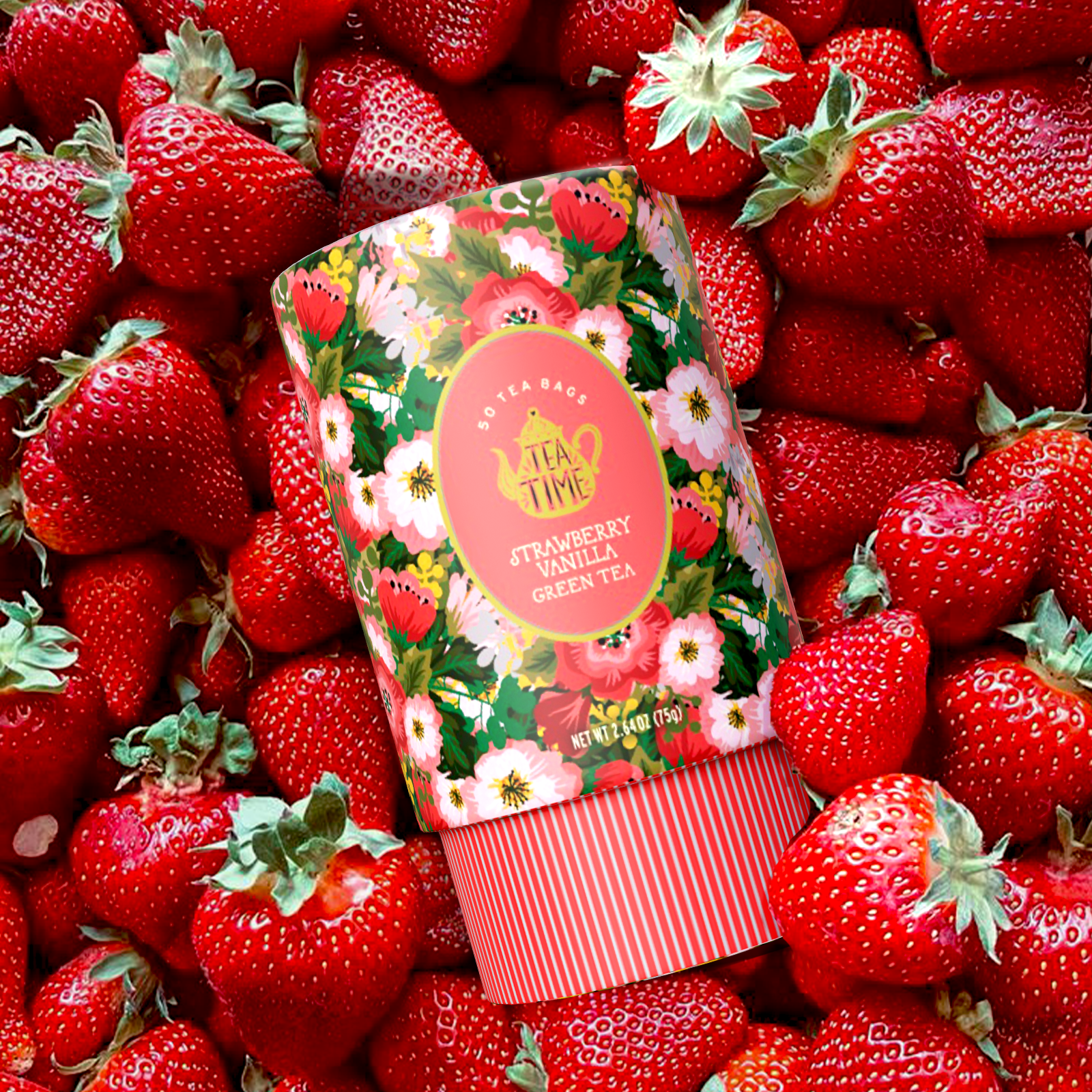 TEA TIME - Strawberry Vanilla Green Tea