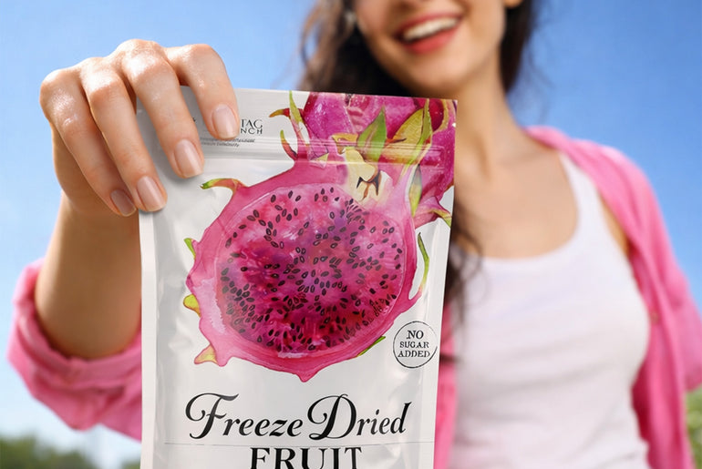 Freeze Dried Red Dragon Fruit - No Sugar Added