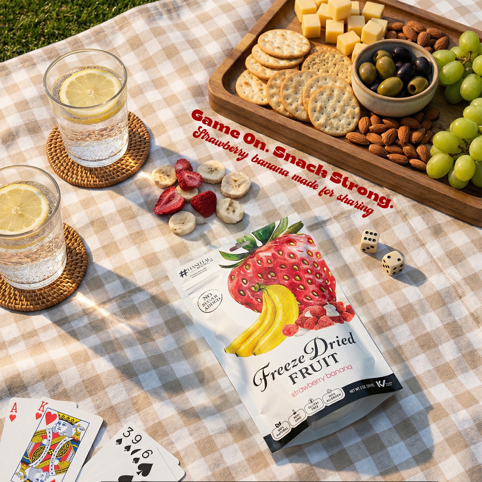 Freeze Dried Strawbery Banana - No Added Sugar