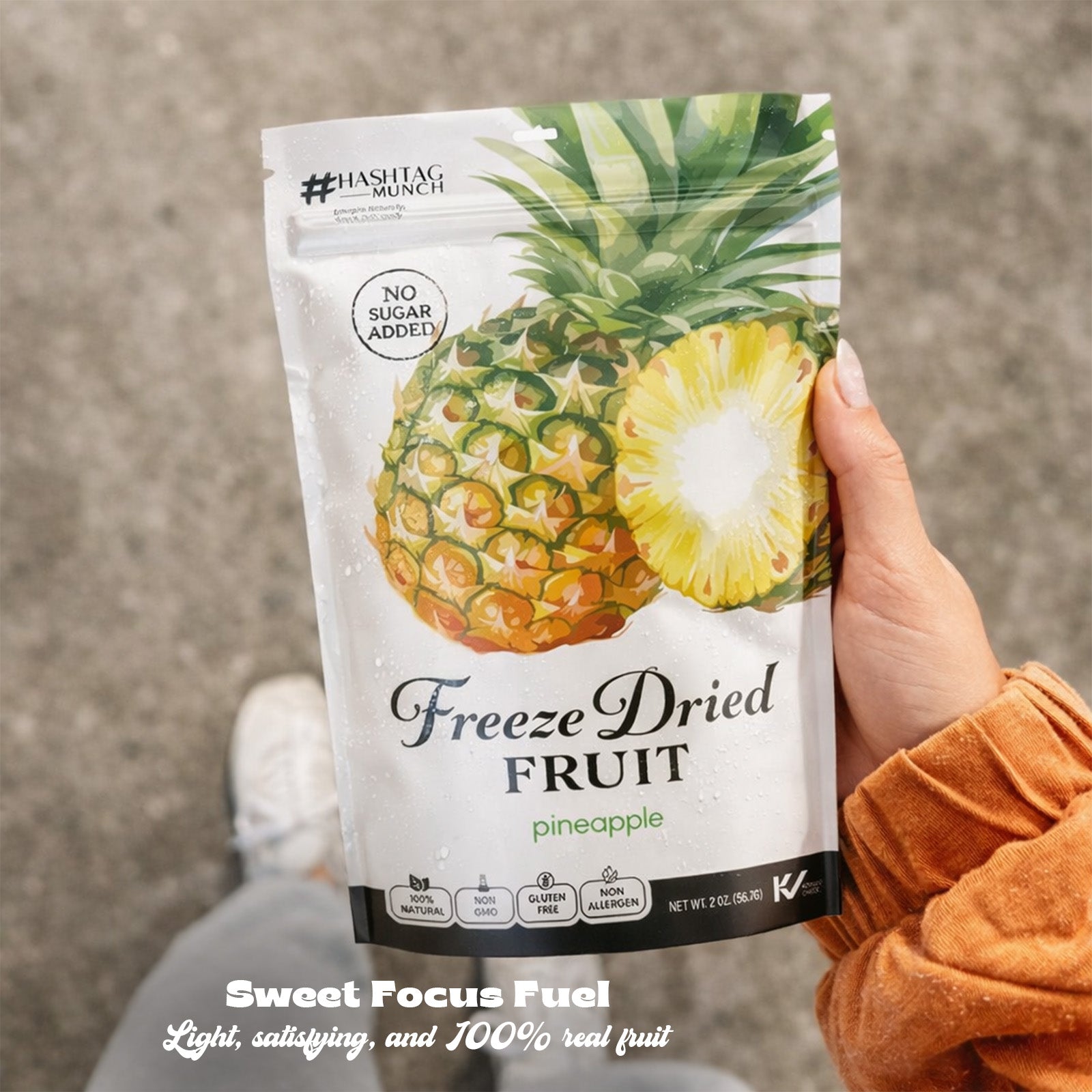 Freeze Dried Pineapple - No Added Sugar