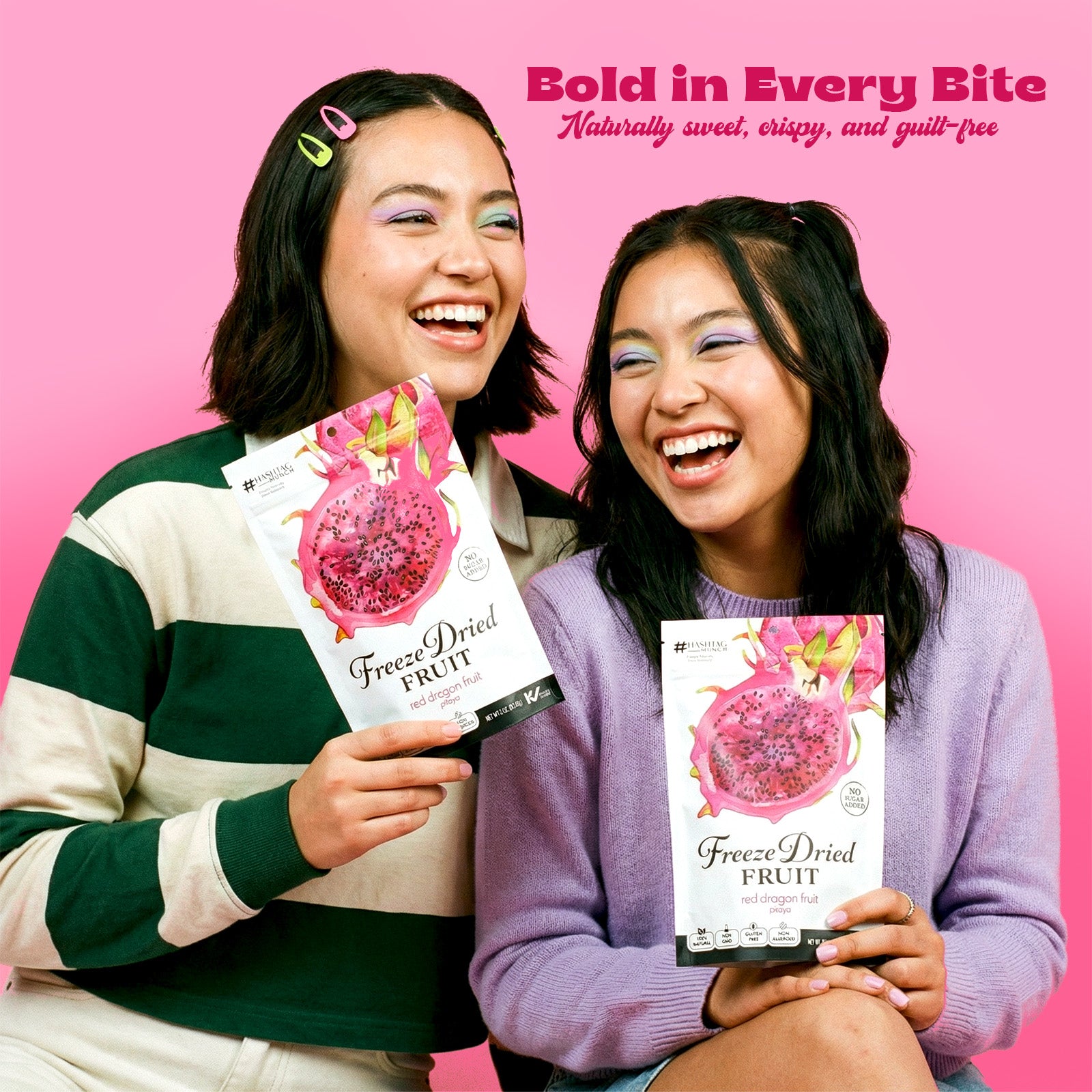 Freeze Dried Red Dragon Fruit - No Sugar Added