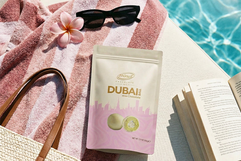 Bind Dubai Pistachio Kunafa White Chocolate Balls