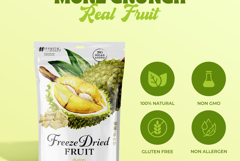 Freeze Dried Durian - No Sugar Added
