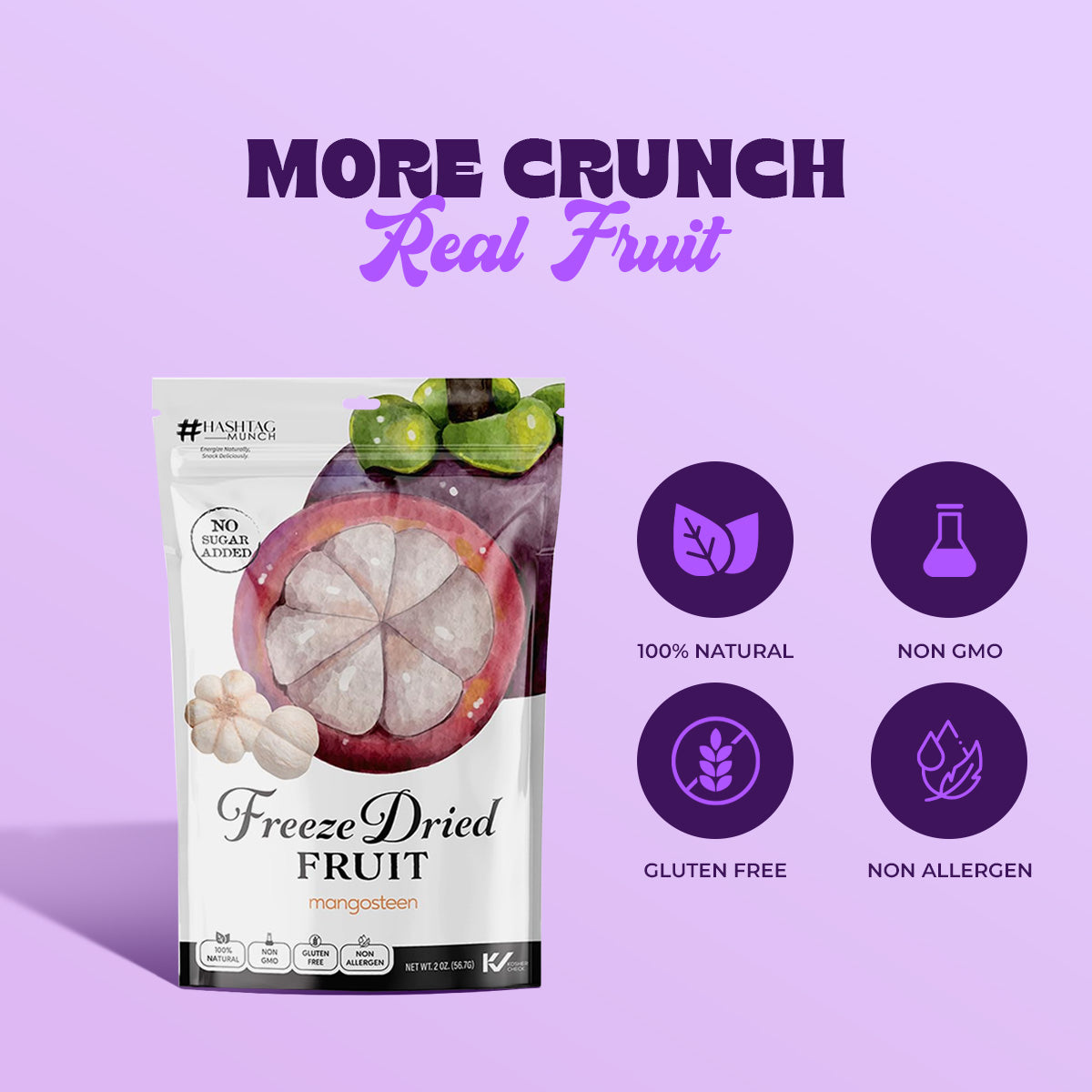 Freeze Dried Mangosteen - No Sugar Added