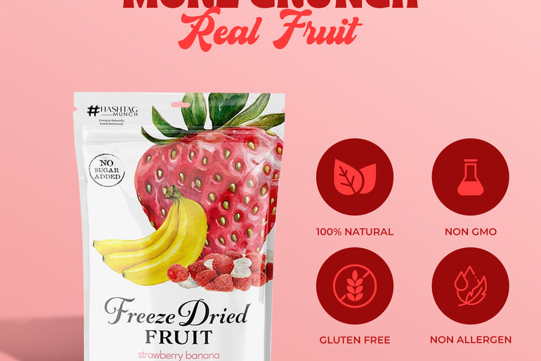 Freeze Dried Strawbery Banana - No Added Sugar