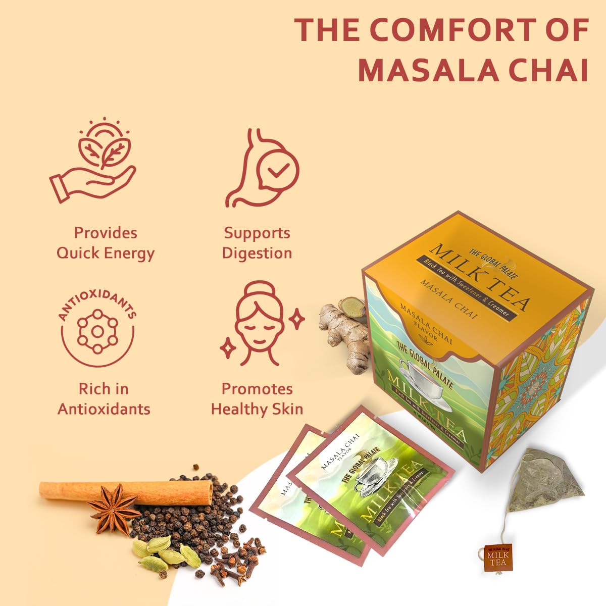 The Global Palate - Masala Chai Flavoured Milk Tea