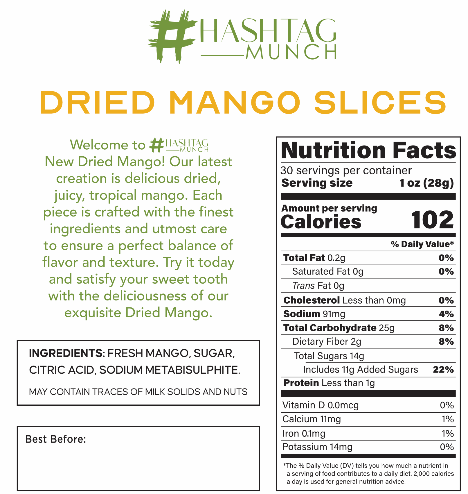 Dried Mango Slices