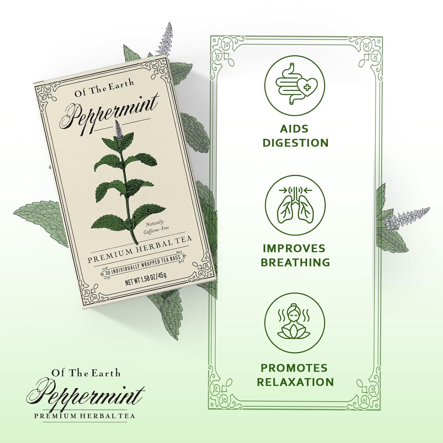 Of The Earth - Peppermint Herbal Tea
