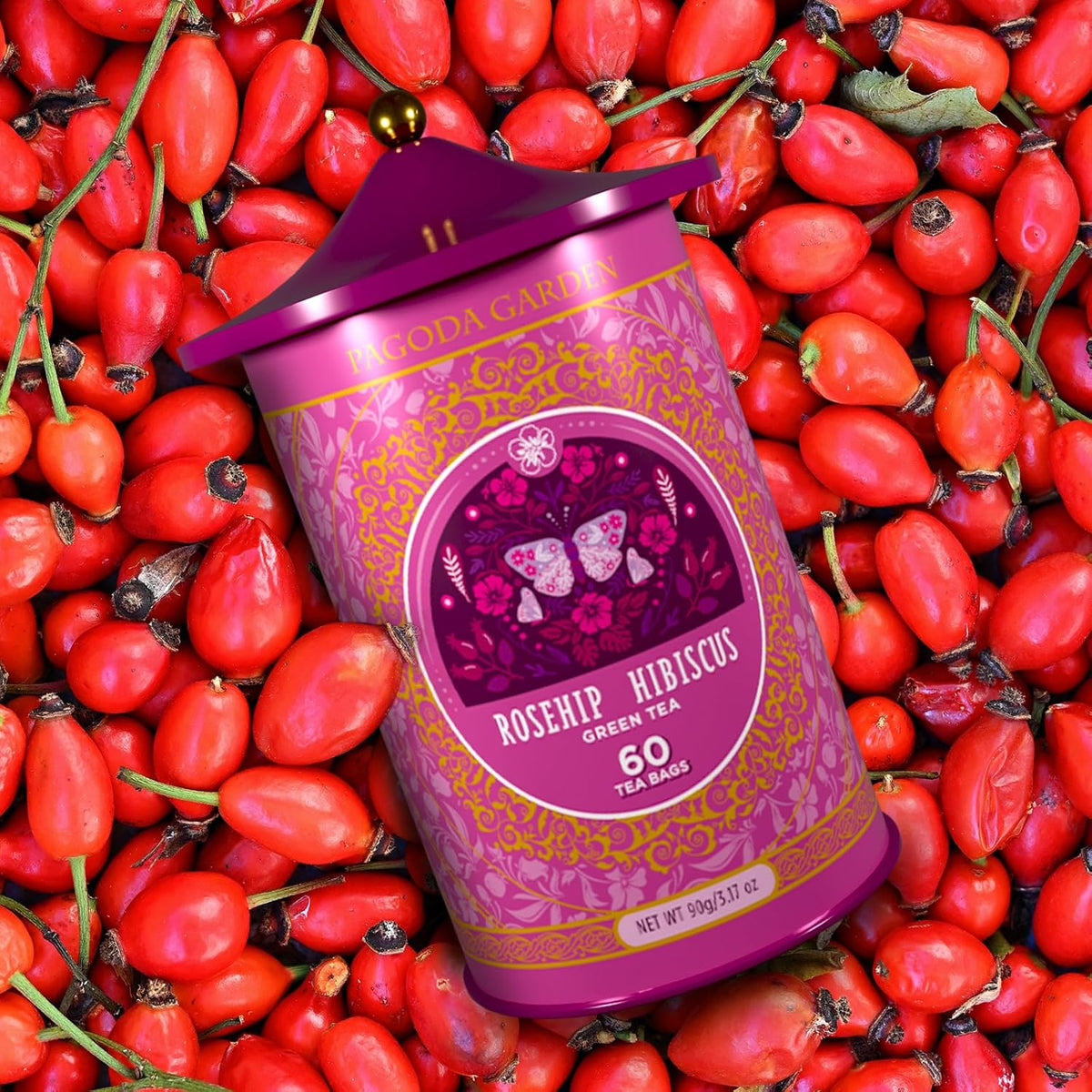 Pagoda Garden - Rosehip Hibiscus Green Tea