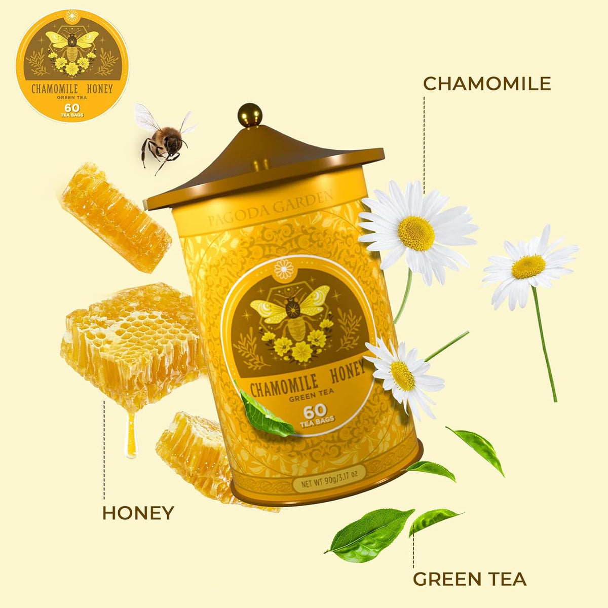 Pagoda Garden - Chamomile Honey Green Tea