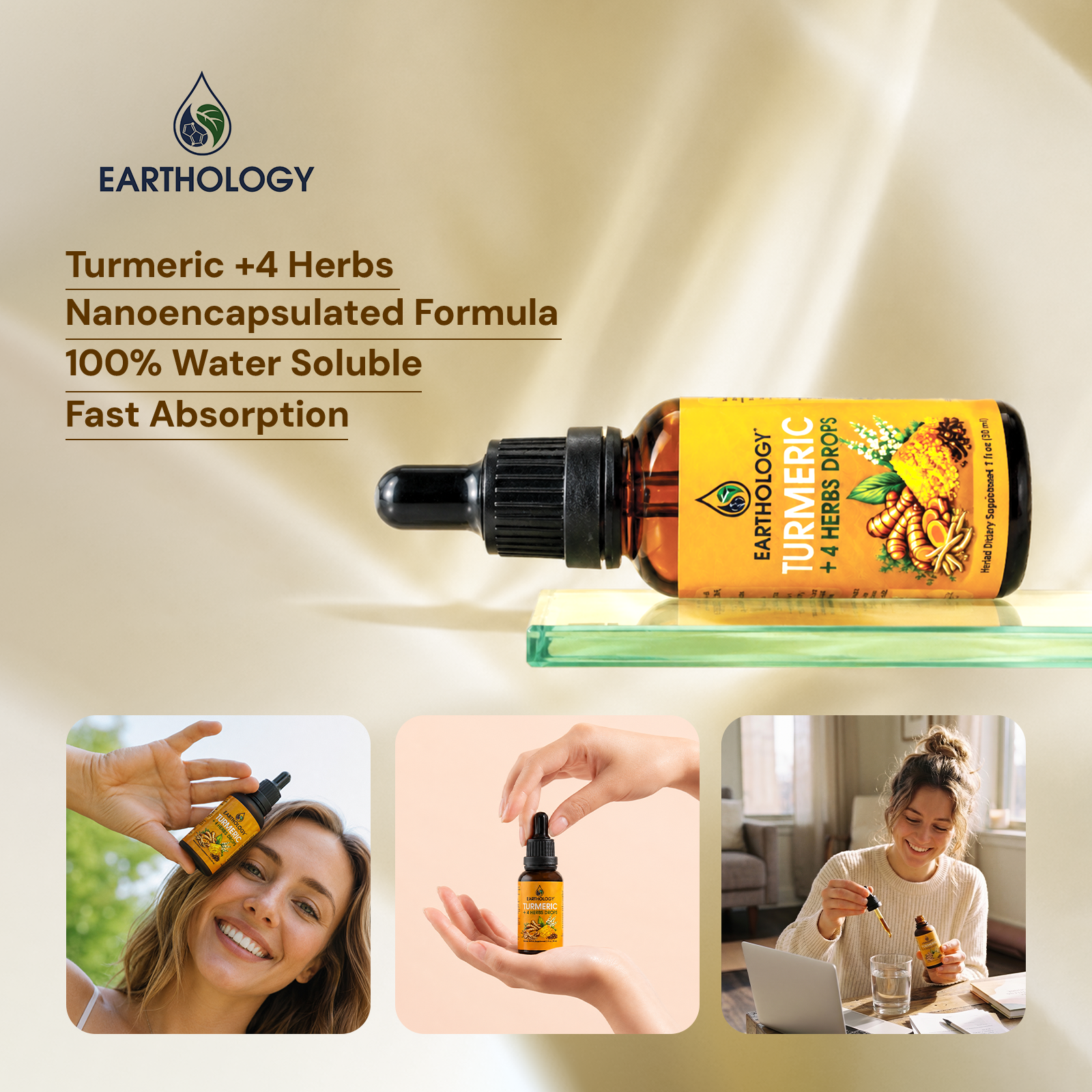 Earthology Turmeric +4 Herbs Drops