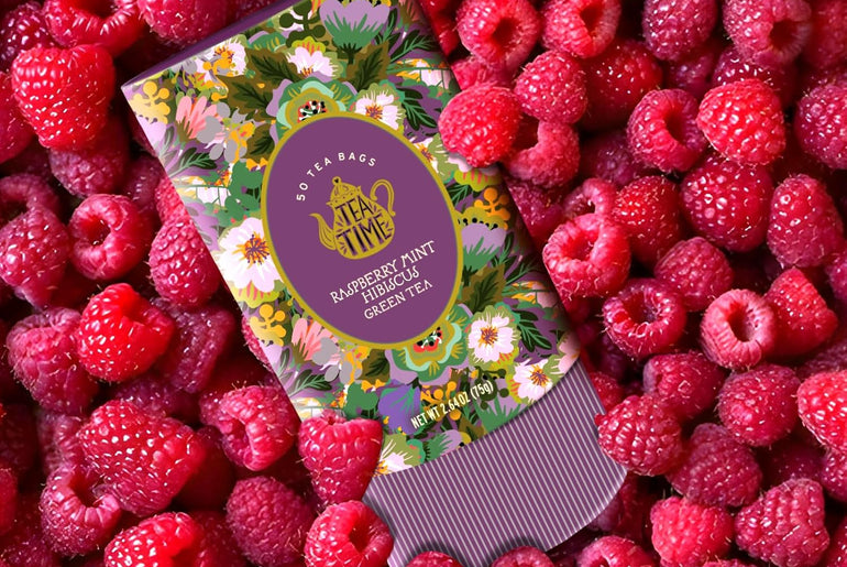 TEA TIME - Raspberry Mint Hibiscus Green Tea