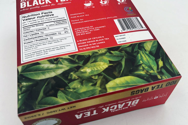 Life Plus Style Gourmet Black Tea - 100 tea bags