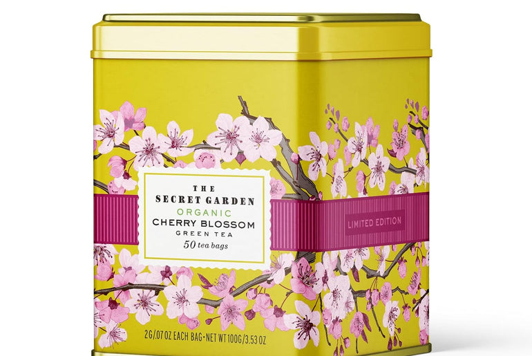 The Secret Garden Organic Cherry Blossom Green Tea 50 Tea Bags