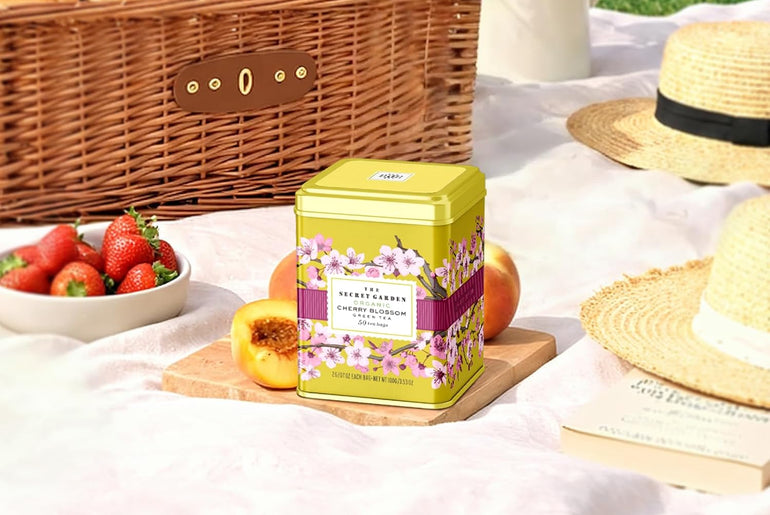 The Secret Garden Organic Cherry Blossom Green Tea 50 Tea Bags