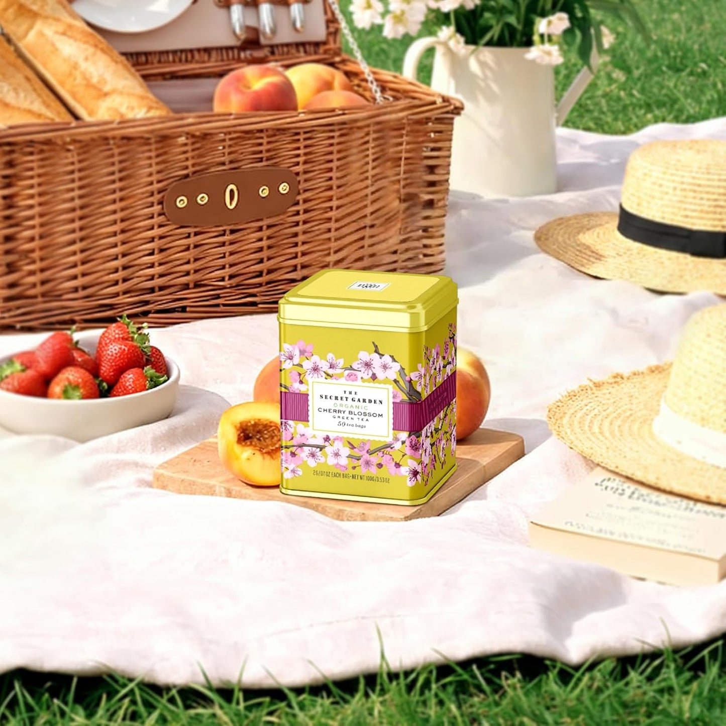 The Secret Garden Organic Cherry Blossom Green Tea 50 Tea Bags