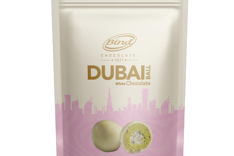 Bind Dubai Pistachio Kunafa White Chocolate Balls