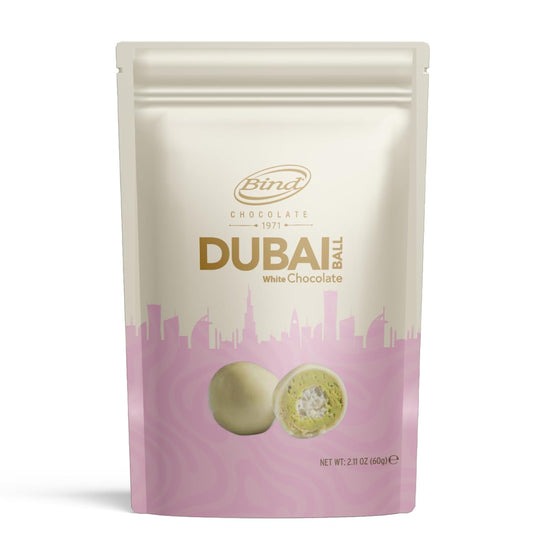 Bind Dubai Pistachio Kunafa White Chocolate Balls