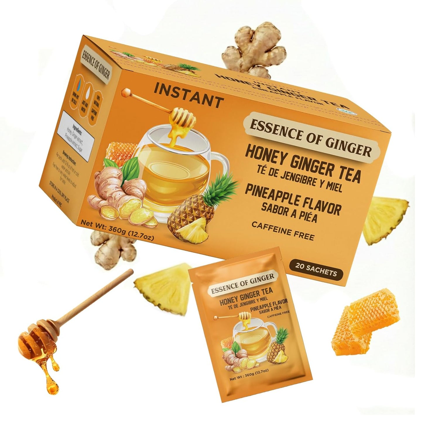 Essence of Ginger Pineapple Herbal Tea