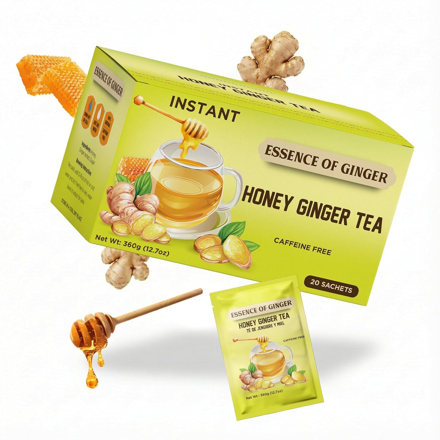 Essence of Ginger Honey Ginger Herbal Tea