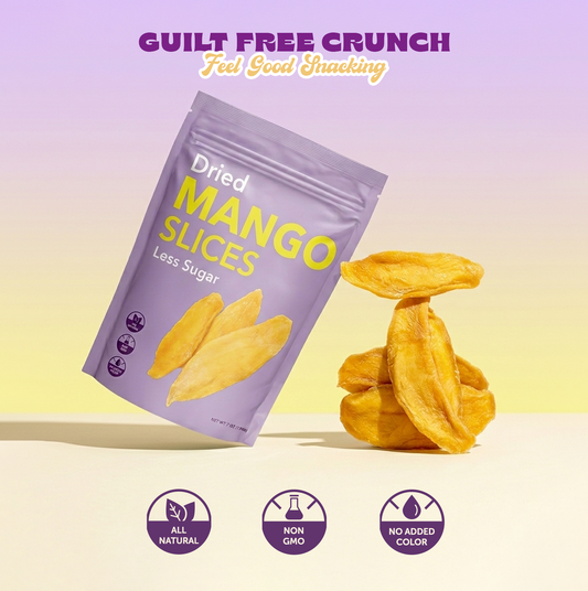 Dried Mango Slices - Less Sugar