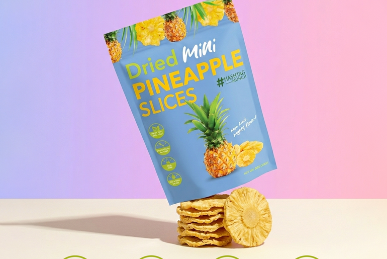 Hashtag Munch Dried Mini Pineapple Slices