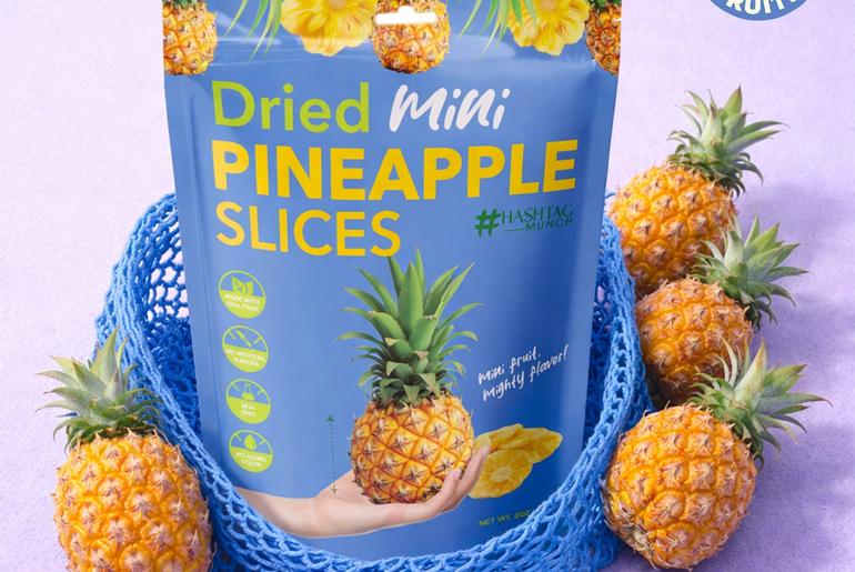 Hashtag Munch Dried Mini Pineapple Slices