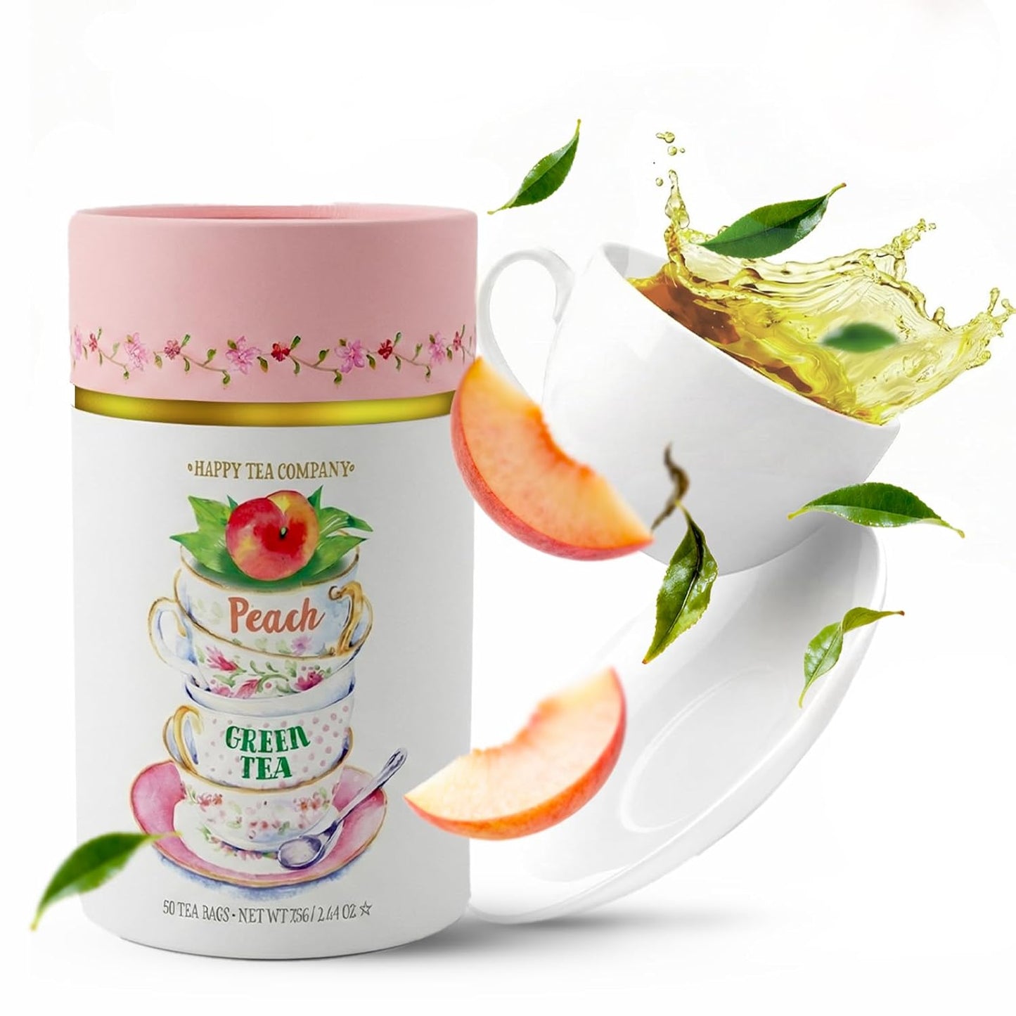 Happy Tea Company Peach Green Tea