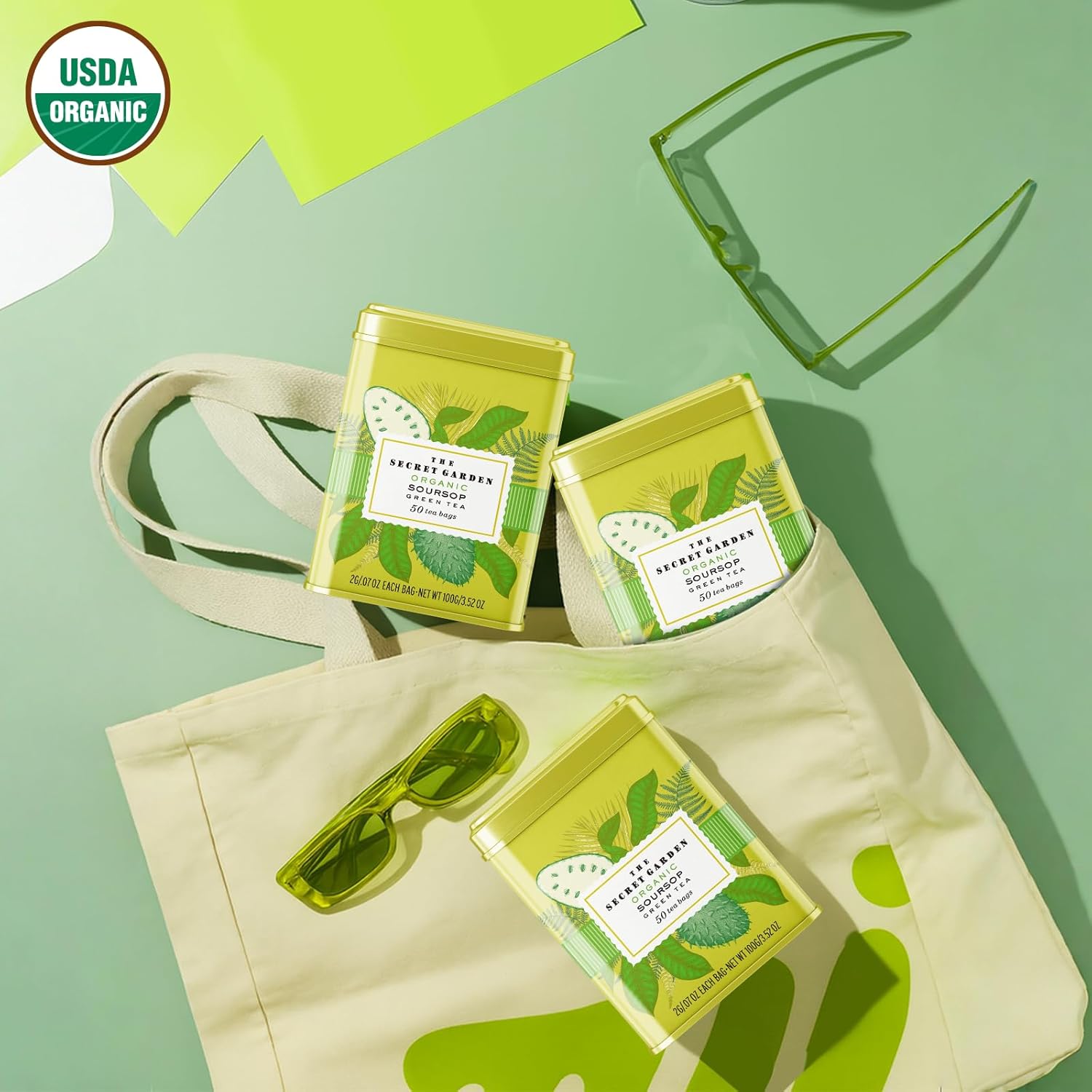 The Secret Garden Organic Soursop Green Tea – Life plus style gourmet