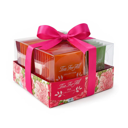 Tea for All Fruit Tea Set Sampler 48 Tea Bags Assorted Variety Pack